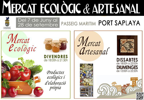 cartell mercat ecologic port saplaya